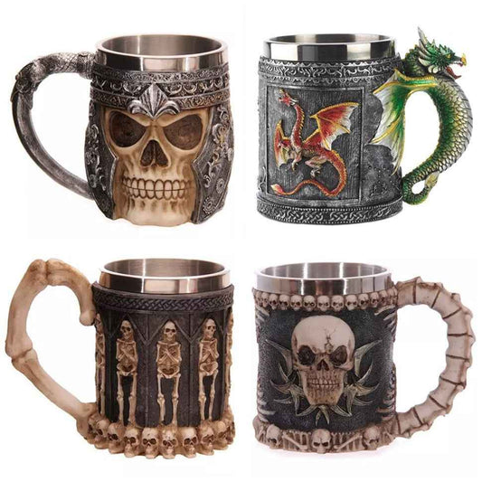 400ML 3D Skull Coffee Mug - Unique Design for Coffee Lovers - Raven Supply Company