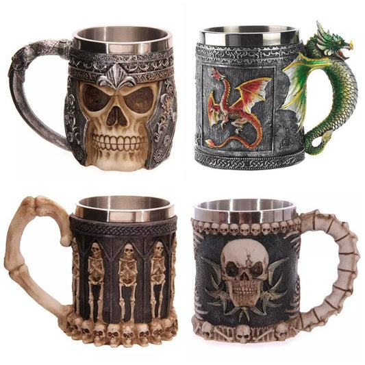 Skull Mug - Unique Gothic Drinkware for Everyday Use - Raven Supply Company