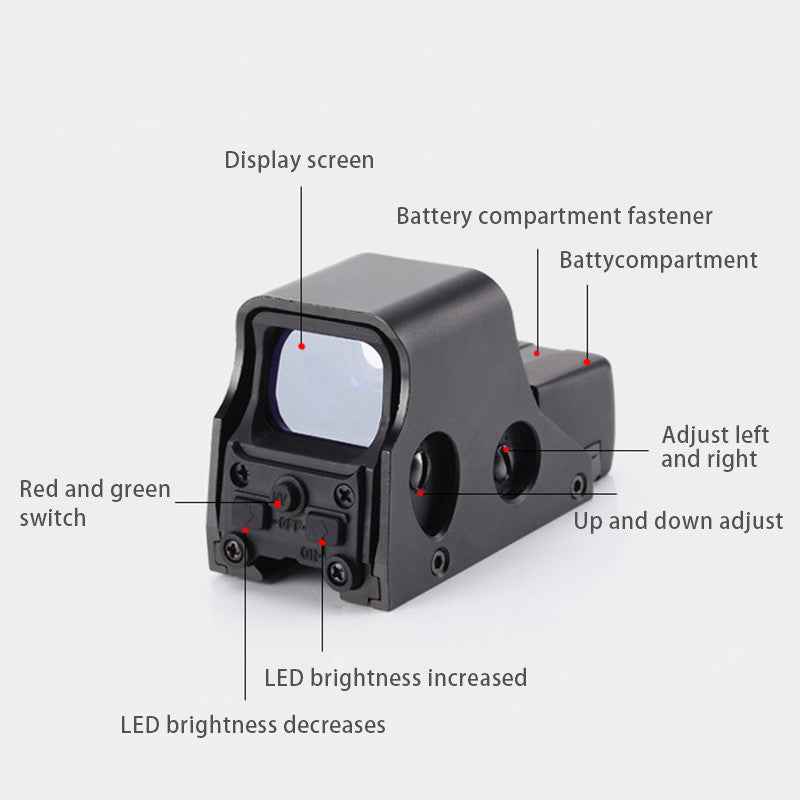 Red dot holographic iris scope toy water gun accessories
