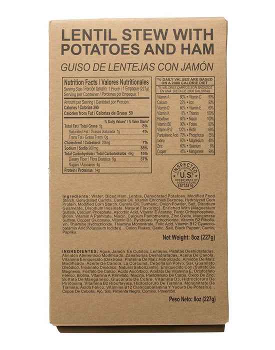 Case of 12 Single Complete MRE Meals – Standard Variety with Heaters