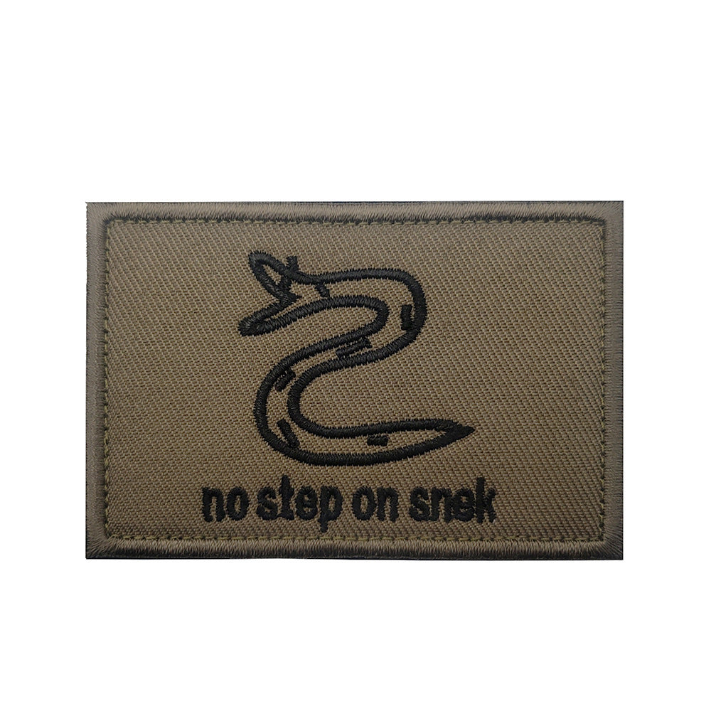 No Step on Snek morale Patch - Durable Embroidered Tactical Morale Patch for Collectors and Enthusiasts - Raven Supply Company