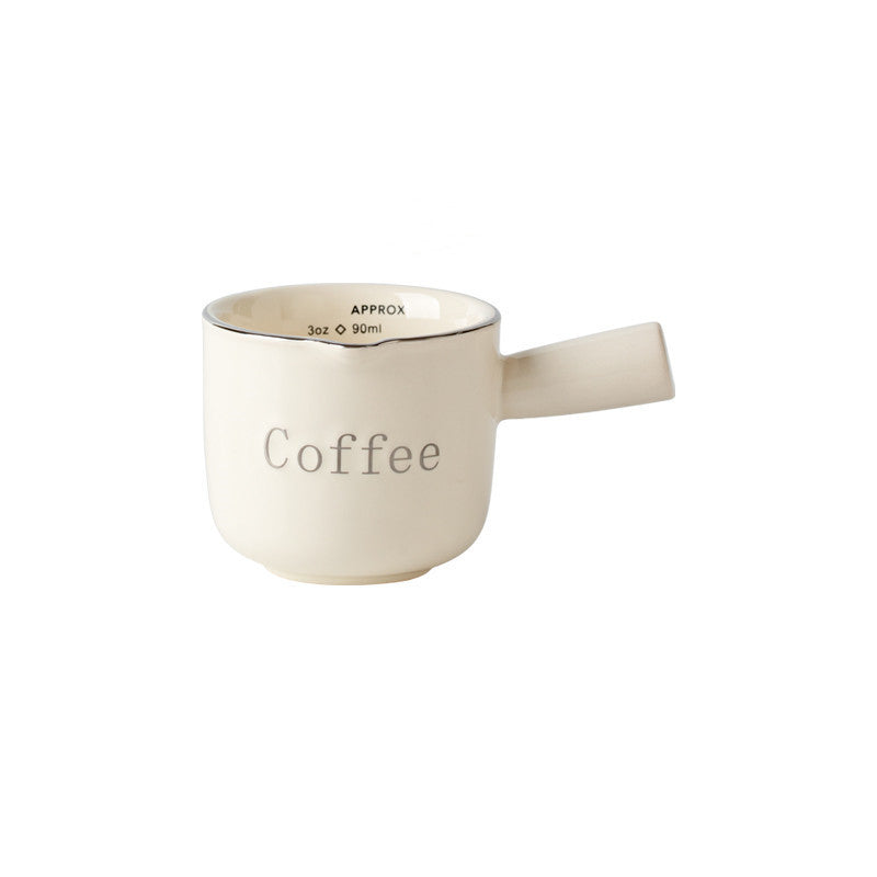 Espresso Measuring Cup with Scale - Ceramic Coffee Measuring Cup - Raven Supply Company