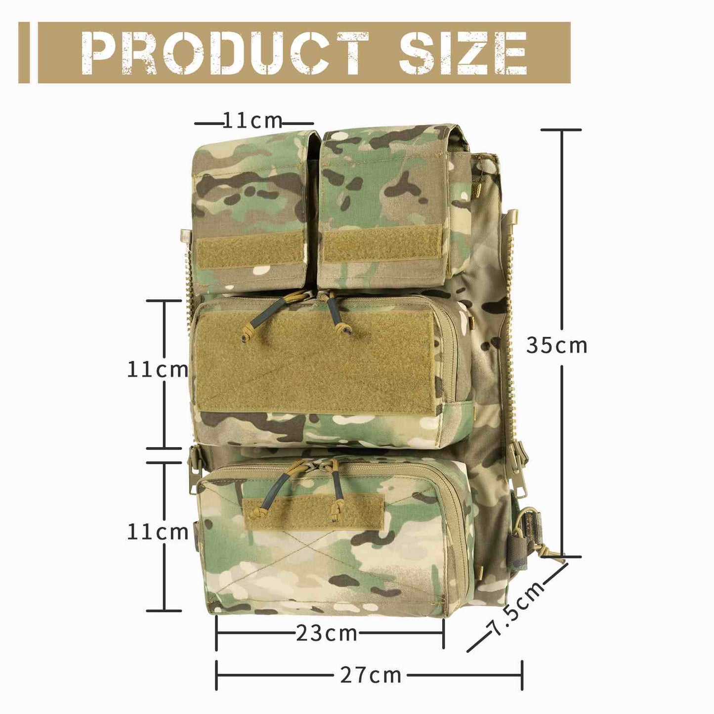 Votagoo Tactical Pouch for AVS JPC2.0 Vest Zip on Panel Mag Pouch - Raven Supply Company