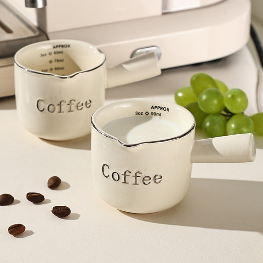 Espresso Measuring Cup with Scale - Ceramic Coffee Measuring Cup - Raven Supply Company