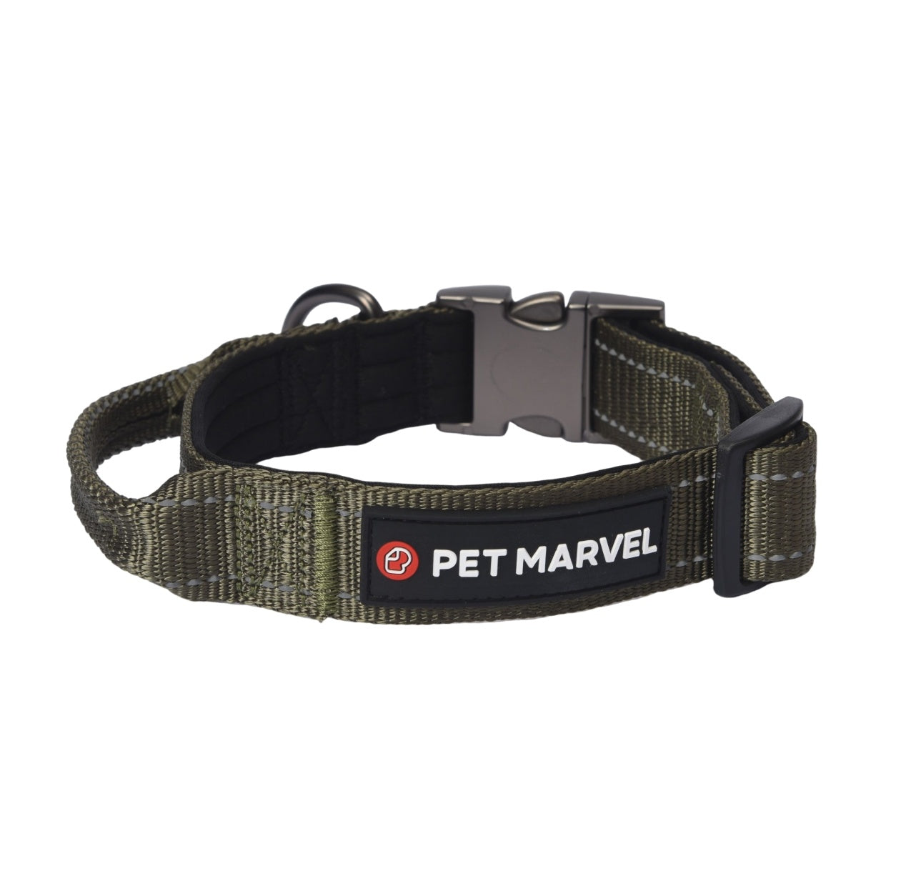 PET MARVELHigh Performance Tactical Dog Collar 1.25 In Wide With Handle - Raven Supply Company