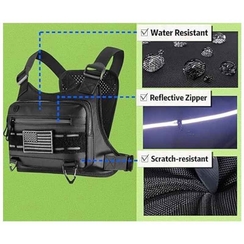 Men's Tactical Chest Bag – Versatile and Durable Outdoor Sports Gear for Adventurers - Raven Supply Company