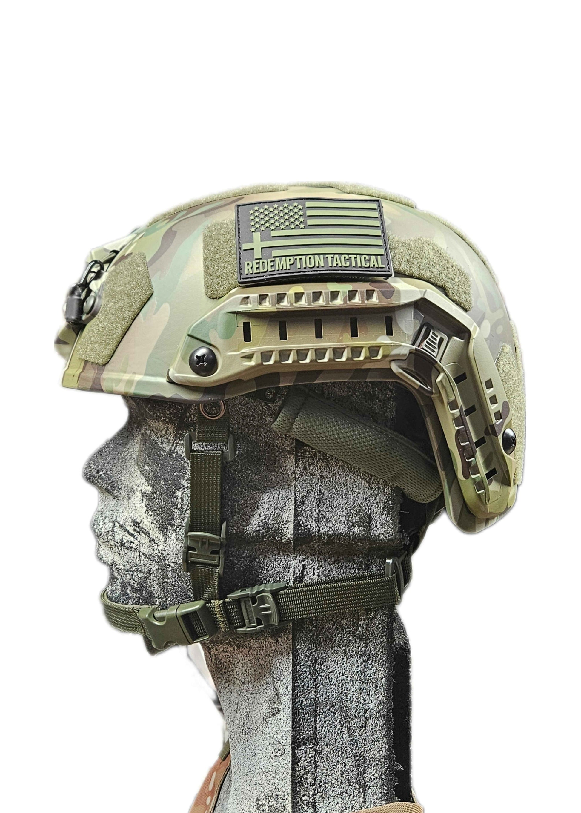 Ballistic Helmet RT2 High Cut Helmet: Tested to LEVEL IIIA (Included Arc Rails, Padding, Straps)