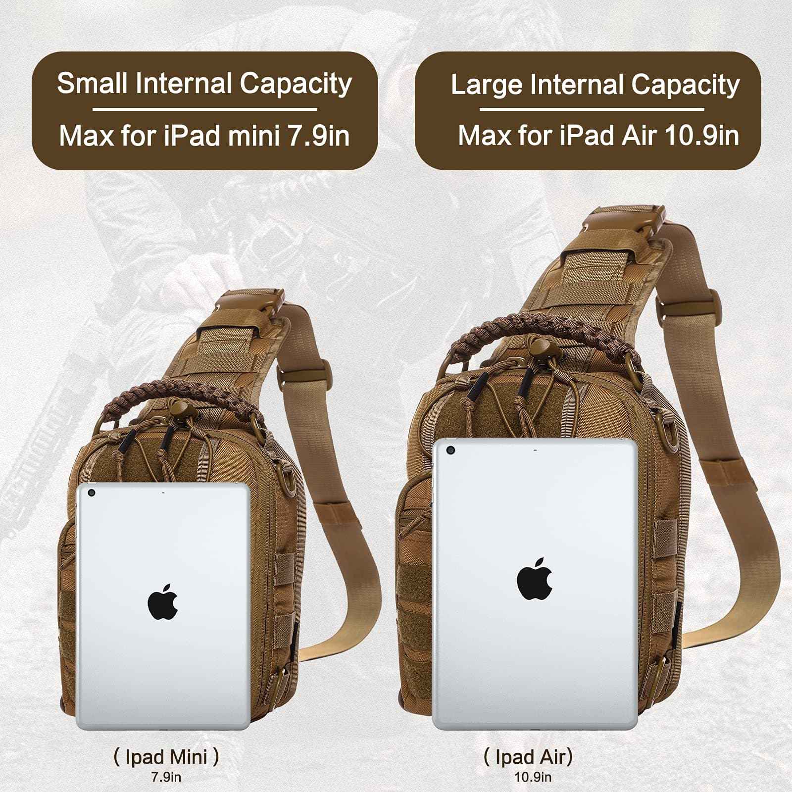 Military Tactical Sling Bag - Anti-Cut Waterproof for Outdoor Adventures - Raven Supply Company