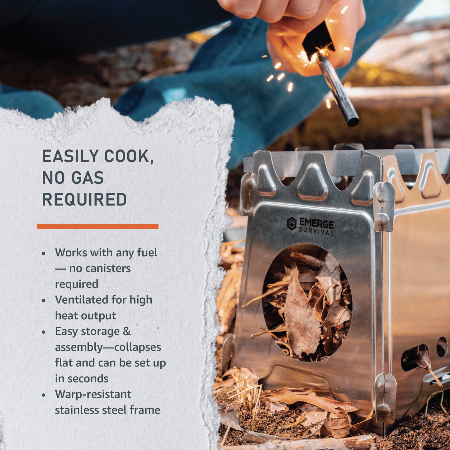 Collapsible Mini Stove – T‑Shirt for Modern Vikings - Raven Supply Company