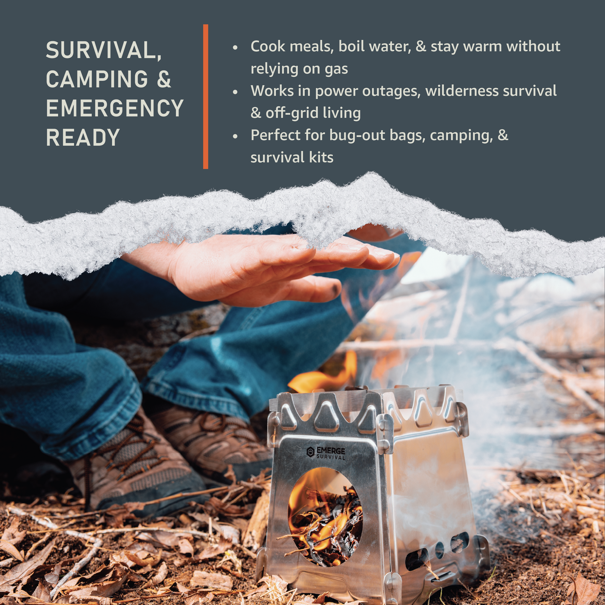 Collapsible Mini Stove – T‑Shirt for Modern Vikings - Raven Supply Company