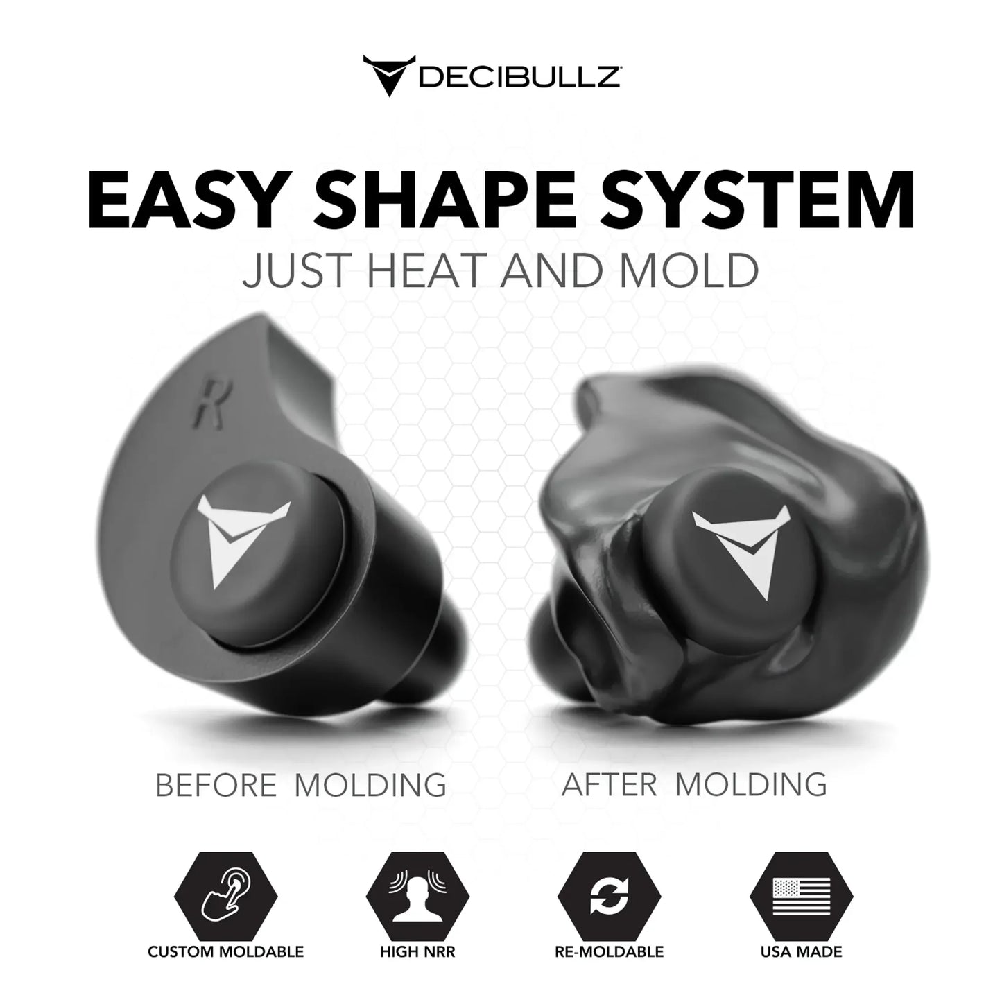 Custom Molded Earplugs 31dB NRR