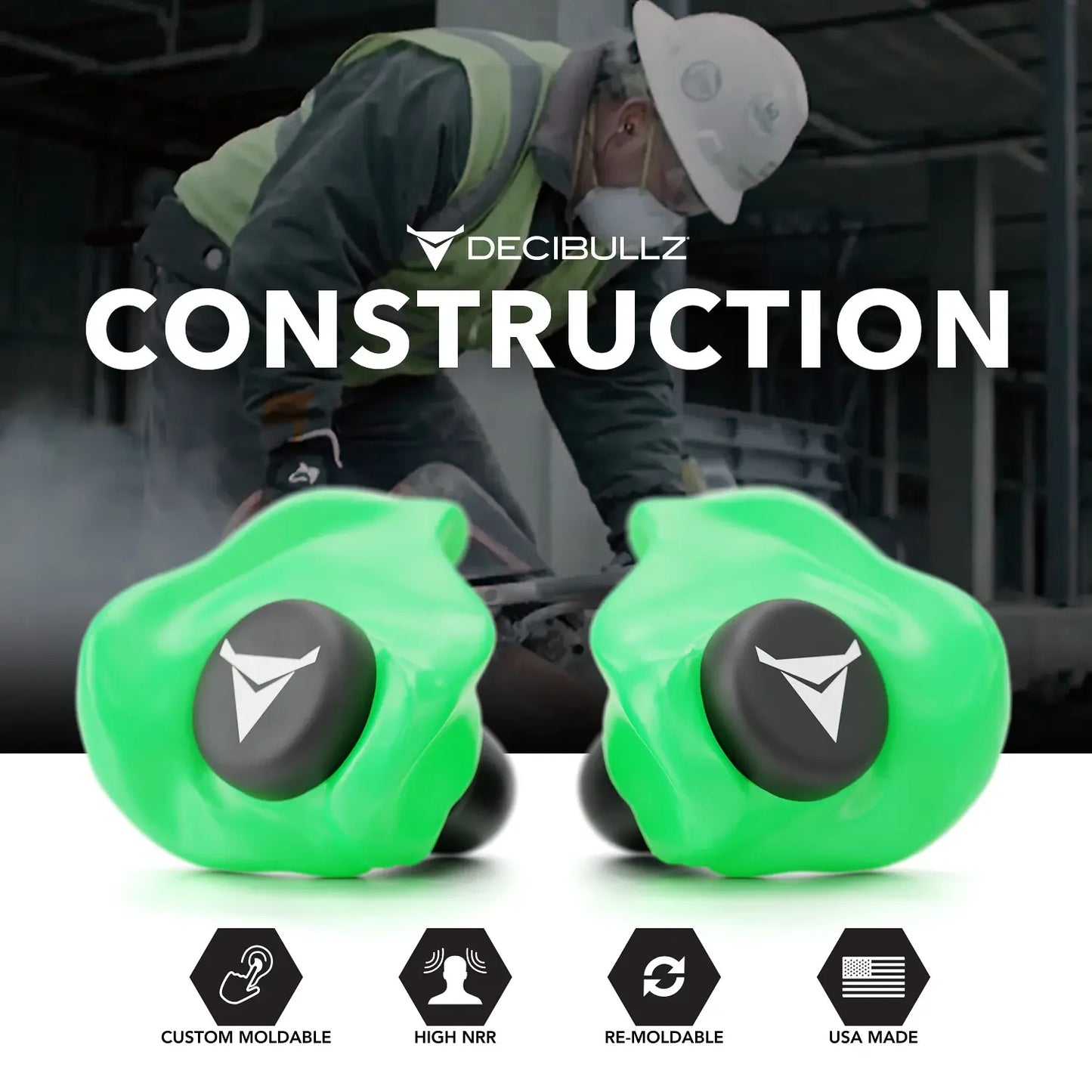 Custom Molded Earplugs 31dB NRR Pro-Pack with Case and Lanyard