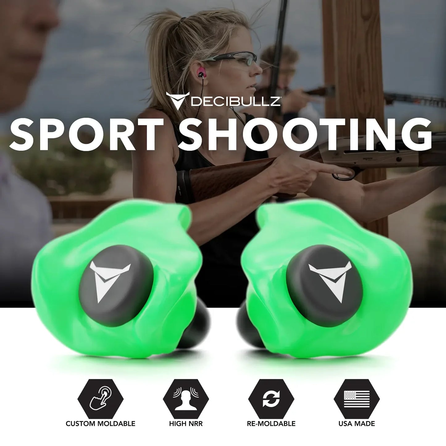 Custom Molded Earplugs 31dB NRR Pro-Pack with Case and Lanyard