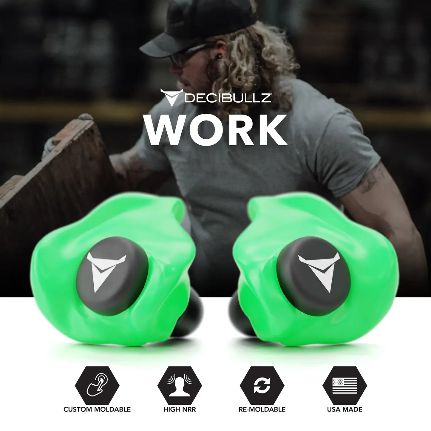 Custom Molded Earplugs 31dB NRR Pro-Pack with Case and Lanyard