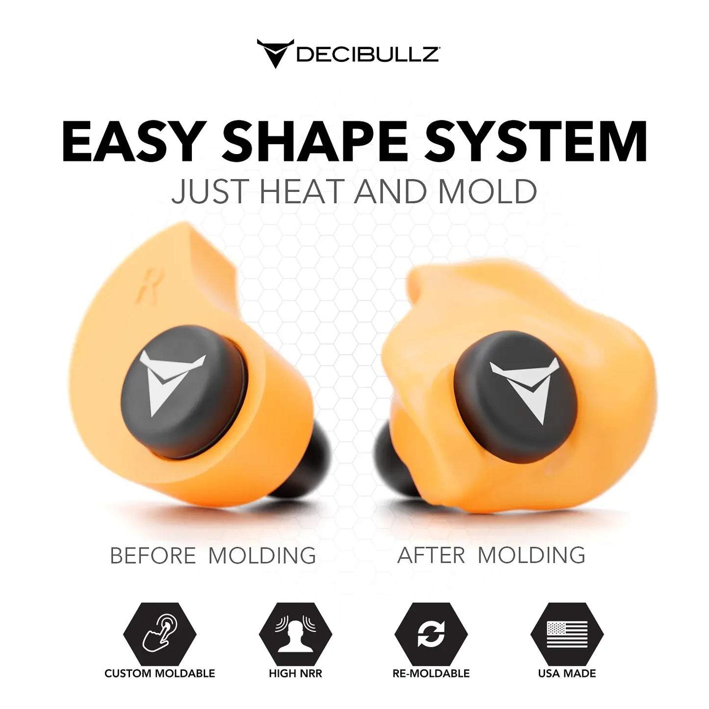 Custom Molded Earplugs 31dB NRR