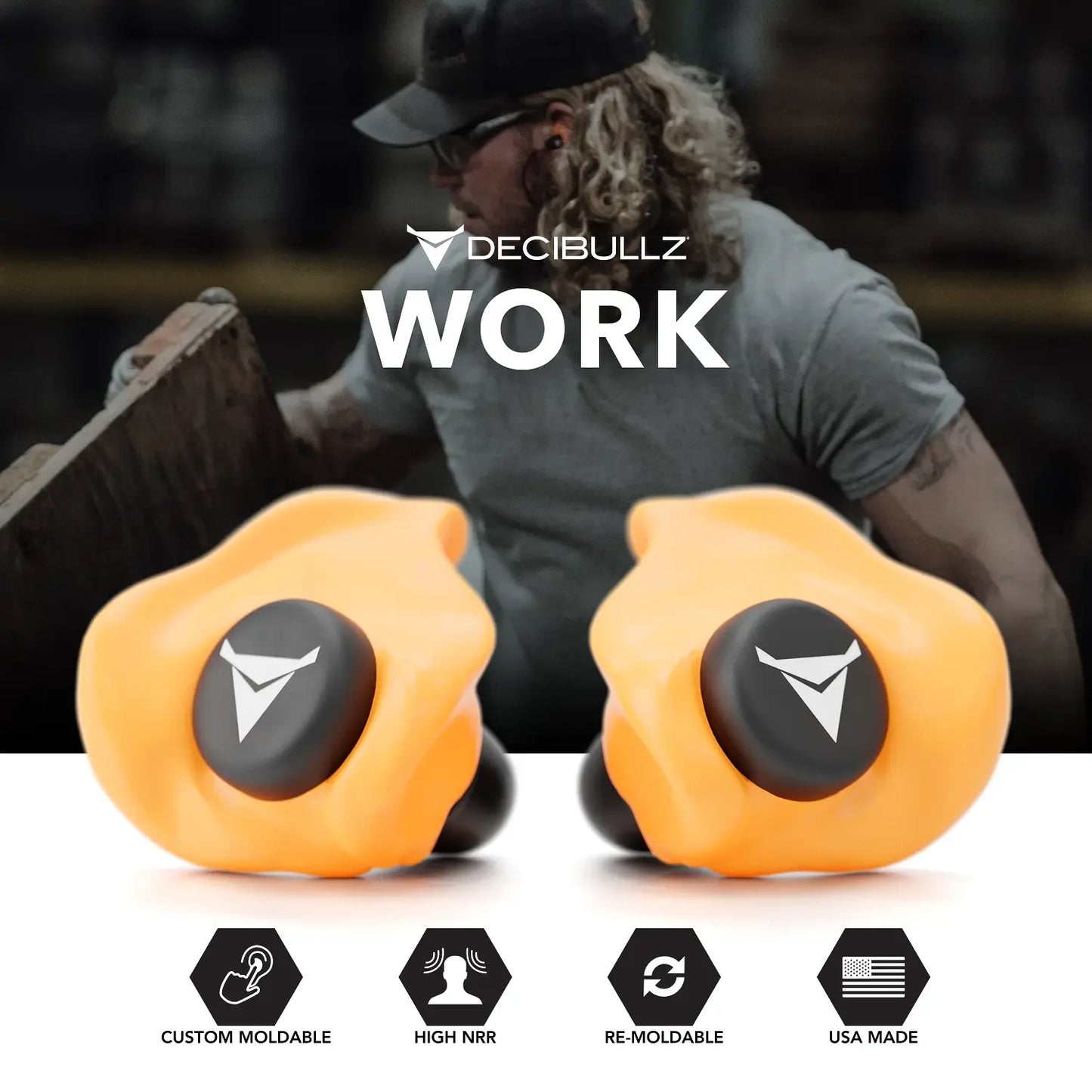 Custom Molded Earplugs 31dB NRR Pro-Pack with Case and Lanyard