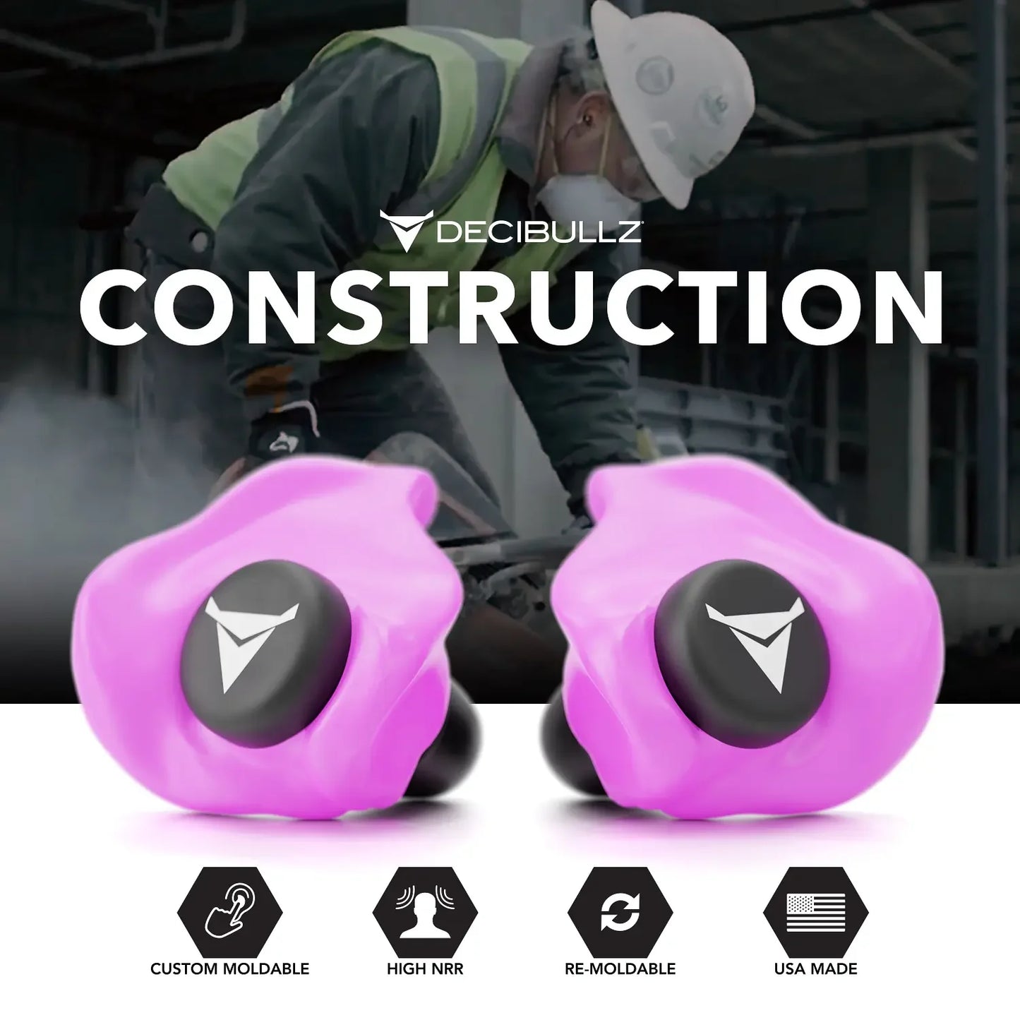 Custom Molded Earplugs 31dB NRR