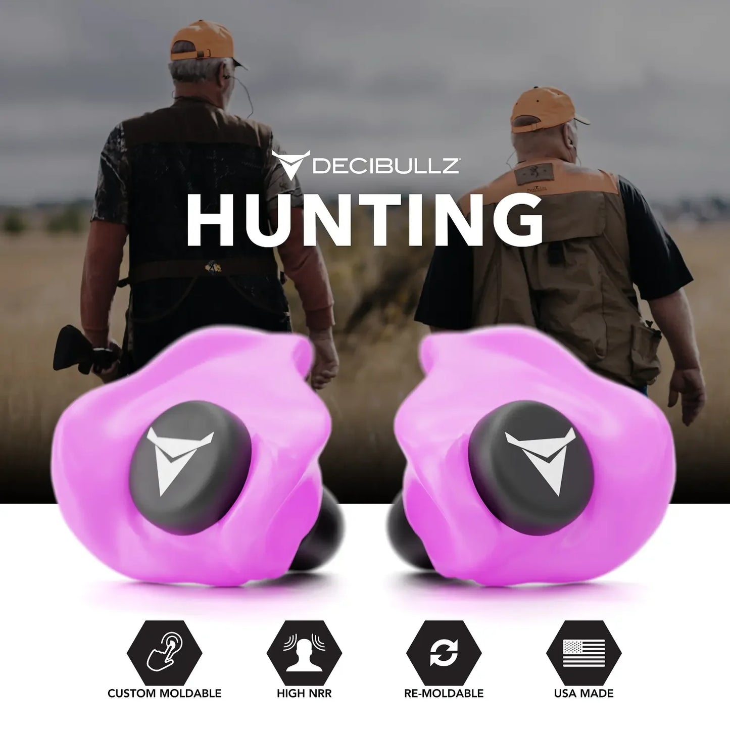 Custom Molded Earplugs 31dB NRR Pro-Pack with Case and Lanyard