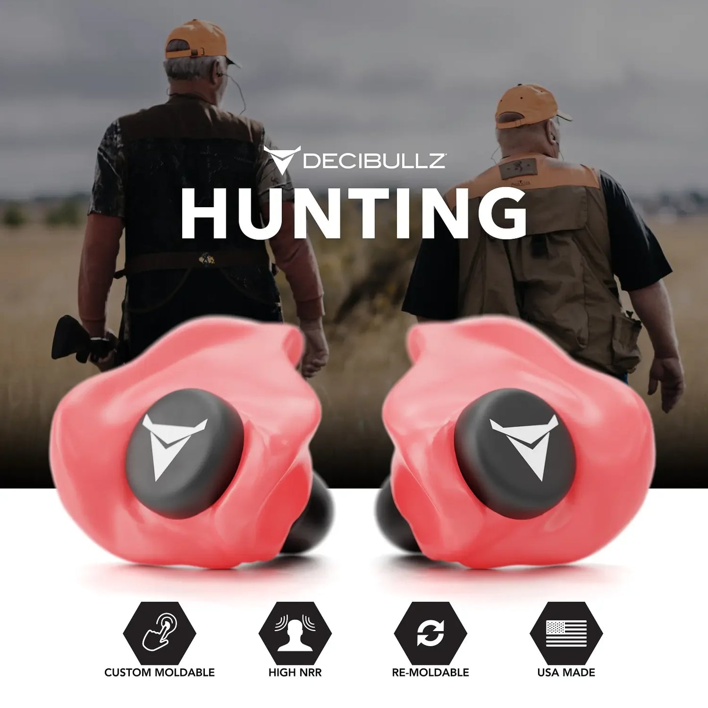 Custom Molded Earplugs 31dB NRR Pro-Pack with Case and Lanyard