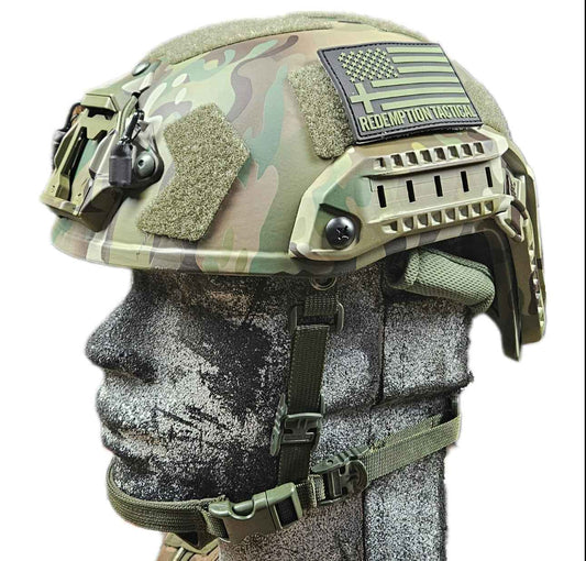 Ballistic Helmet RT2 High Cut Helmet: Tested to LEVEL IIIA (Included Arc Rails, Padding, Straps)
