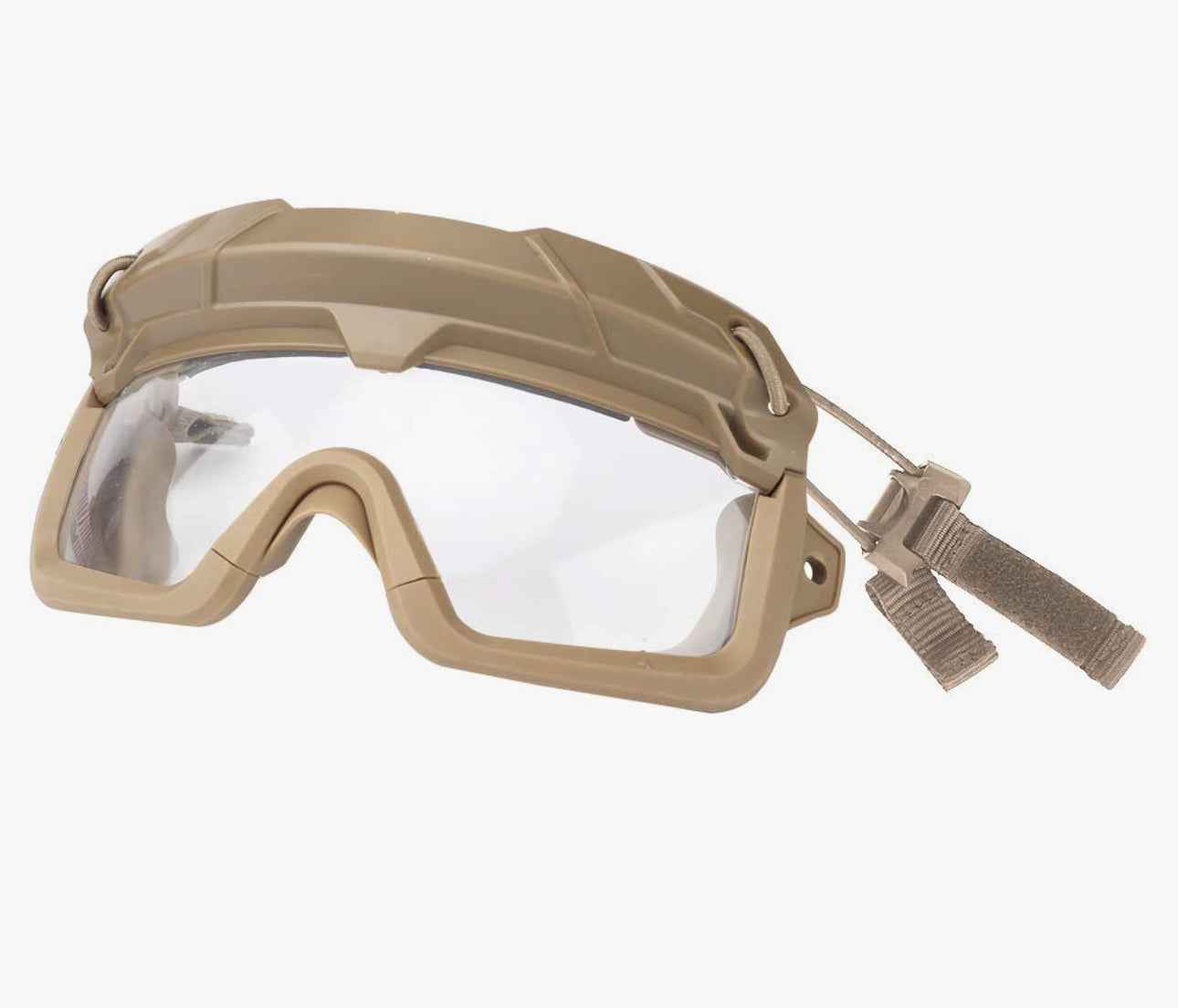Tactical Helmet Goggles with Arc Rail Attachments