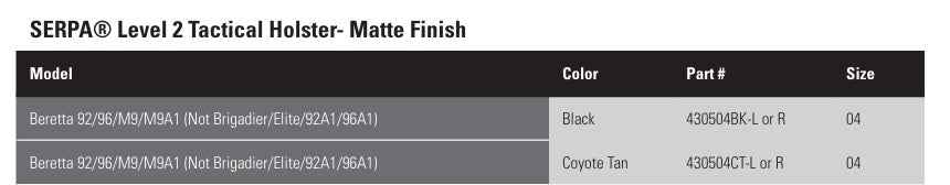 BlackHawk - 430504CT-R - Pistol Holster