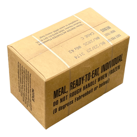 Case (12 Meals) of Menu C Military MRE's with Heaters - Raven Supply Company