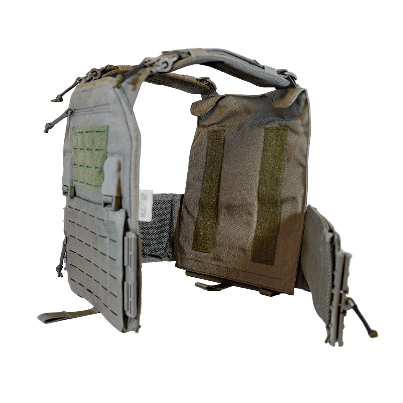 MUCTAC Plate Carrier 10x12 – 1050D Nylon – Quick Release – Laser Cut MOLLE – Texas