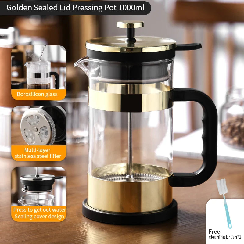 1000ml French Press Coffee Pot – Tactical Gear - Raven Supply Company