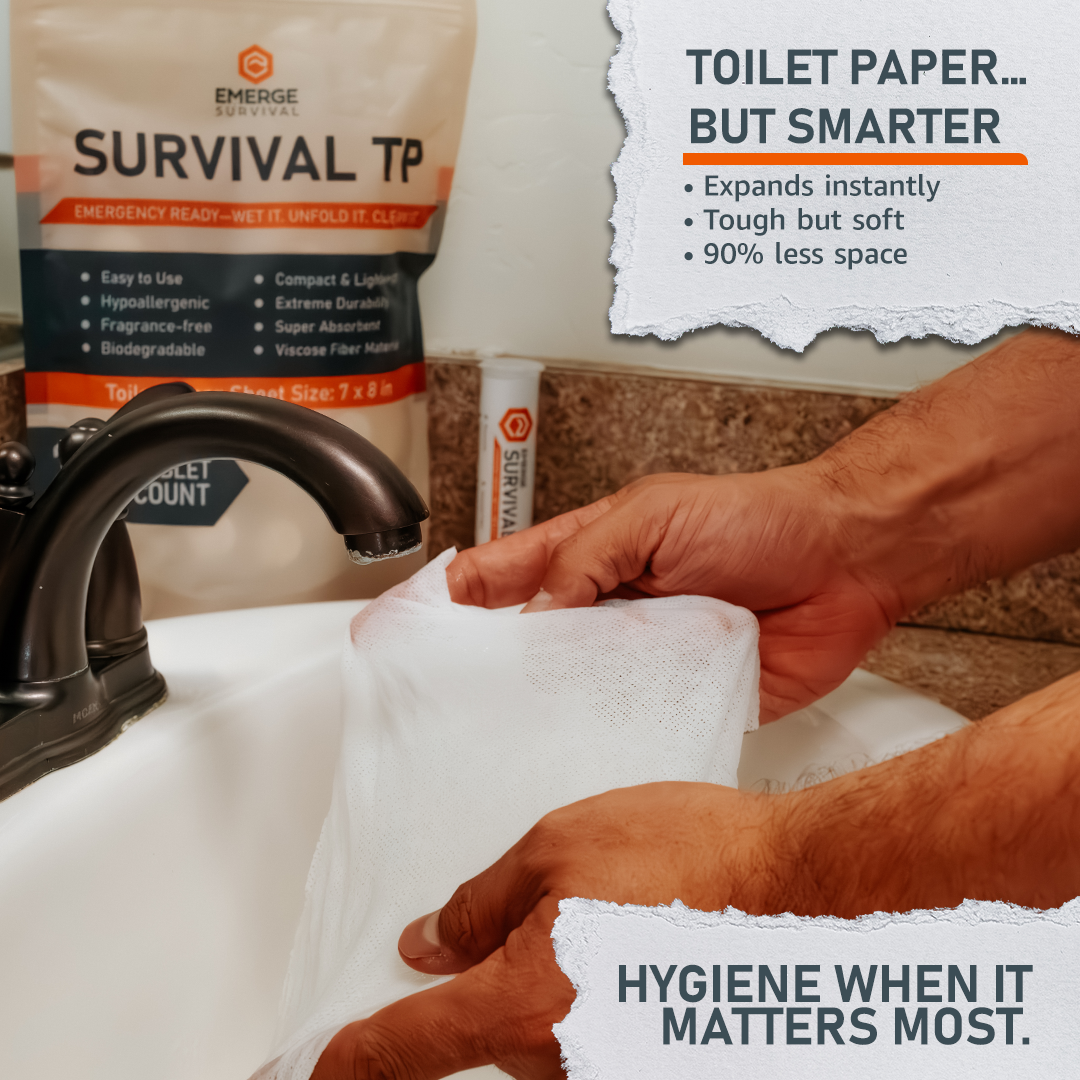 Emerge Survival Toilet Paper – Tactical Gear for Modern Vikings - Raven Supply Company