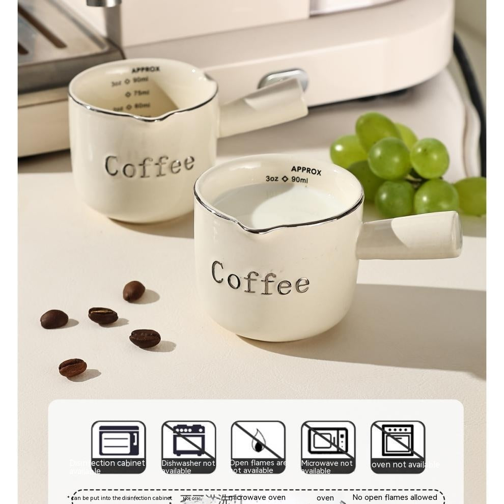 Espresso Measuring Cup with Scale - Ceramic Coffee Measuring Cup - Raven Supply Company