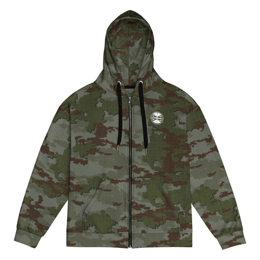 Athleisure Unisex Zip Hoodie | TerraVerde Camo