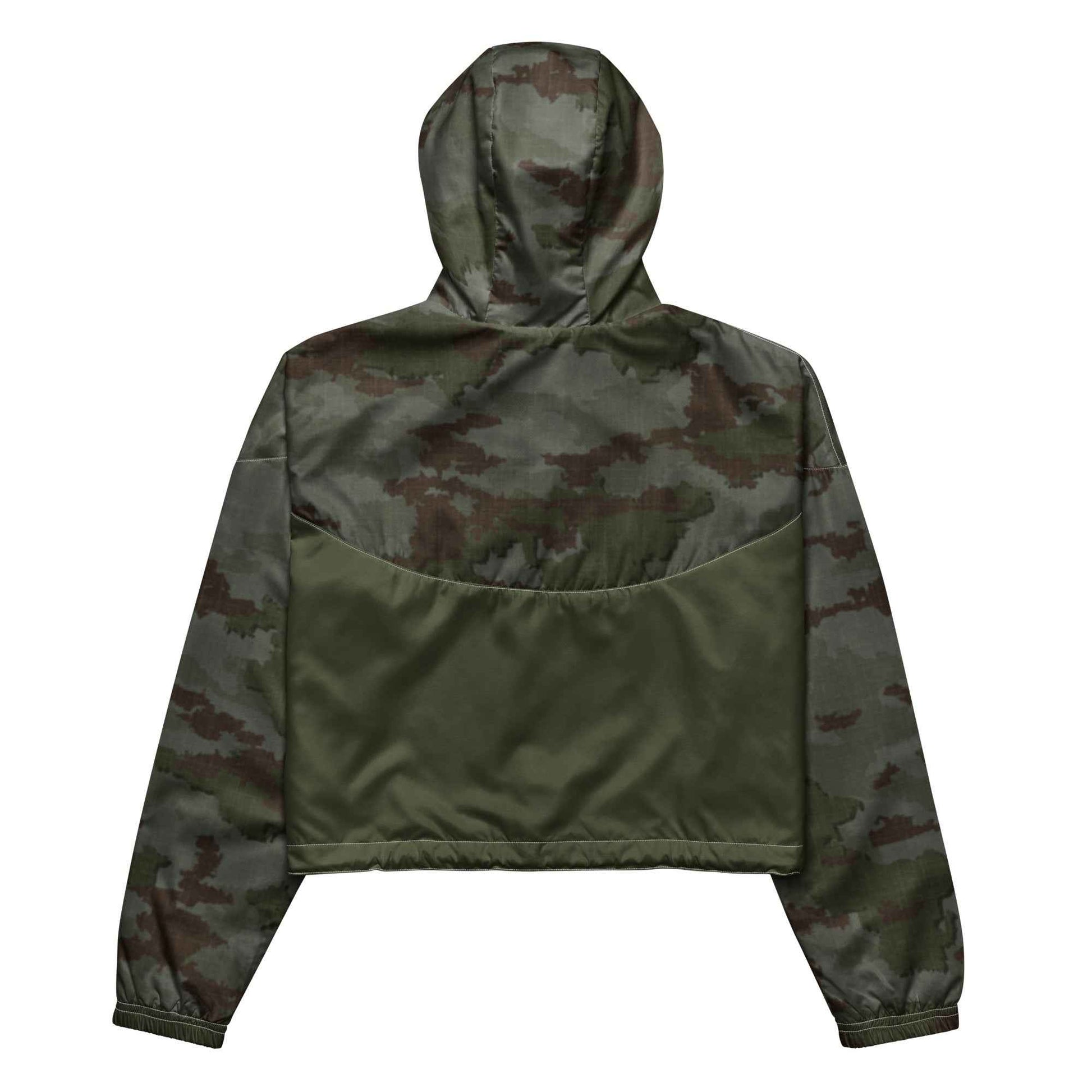 Athleisure Cropped Windbreaker | TerraVerde Camo