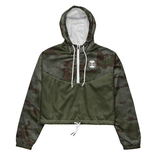 Athleisure Cropped Windbreaker | TerraVerde Camo