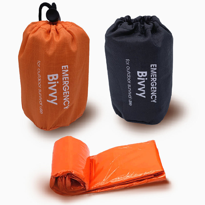 Compact Emergency Bivy Sack - Portable Waterproof Survival Sleeping Bag - Raven Supply Company