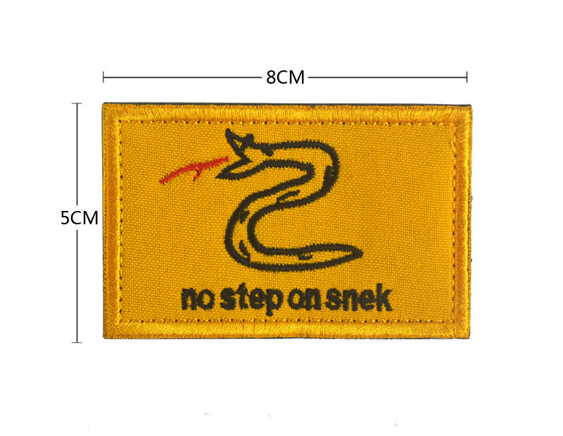 No Step on Snek morale Patch - Durable Embroidered Tactical Morale Patch for Collectors and Enthusiasts - Raven Supply Company