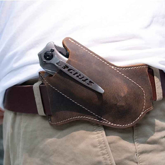 Tactical Cowhide Knife Sleeve for Ultimate Protection and Style - Raven Supply Company