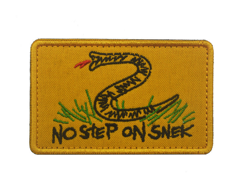No Step on Snek morale Patch - Durable Embroidered Tactical Morale Patch for Collectors and Enthusiasts - Raven Supply Company