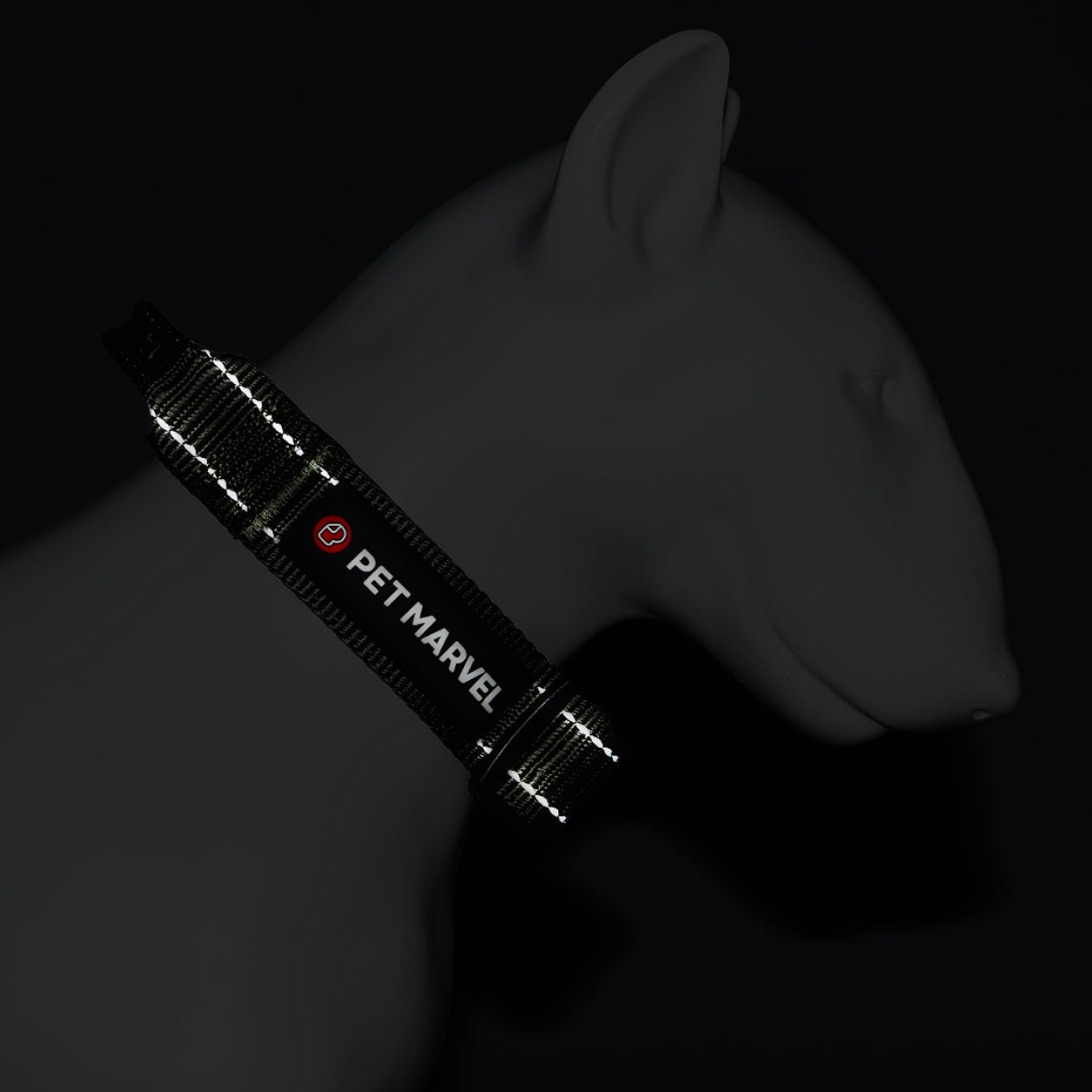 PET MARVELHigh Performance Tactical Dog Collar 1.25 In Wide With Handle - Raven Supply Company