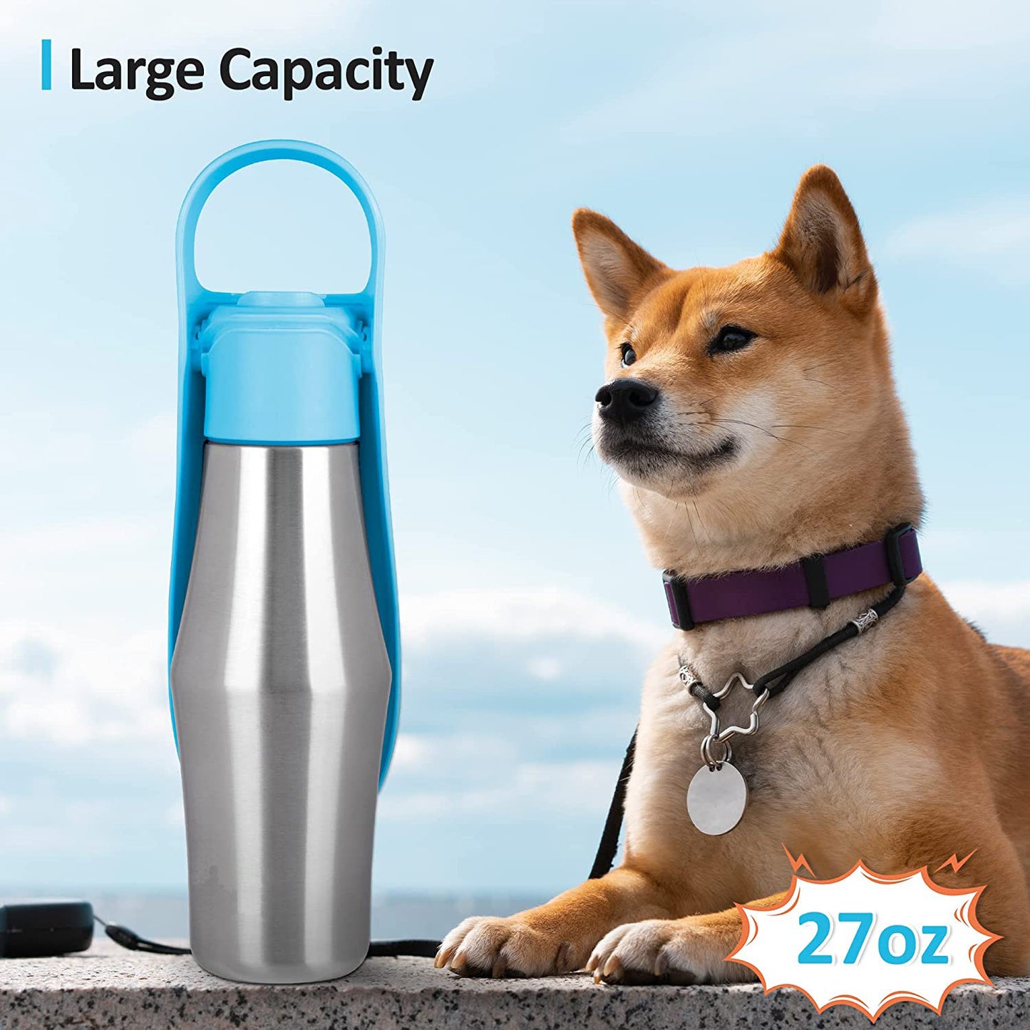 New Portable Pet Dog Water Bottle Soft Silicone Leaf Design For Dog Pets Outdoor Travel Drinking Bowls Water Dispenser - Raven Supply Company