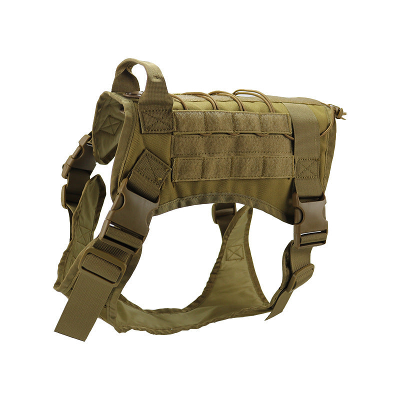 Tactical Dog Vest Outdoor Combat Large Dog – Tea - Raven Supply Company