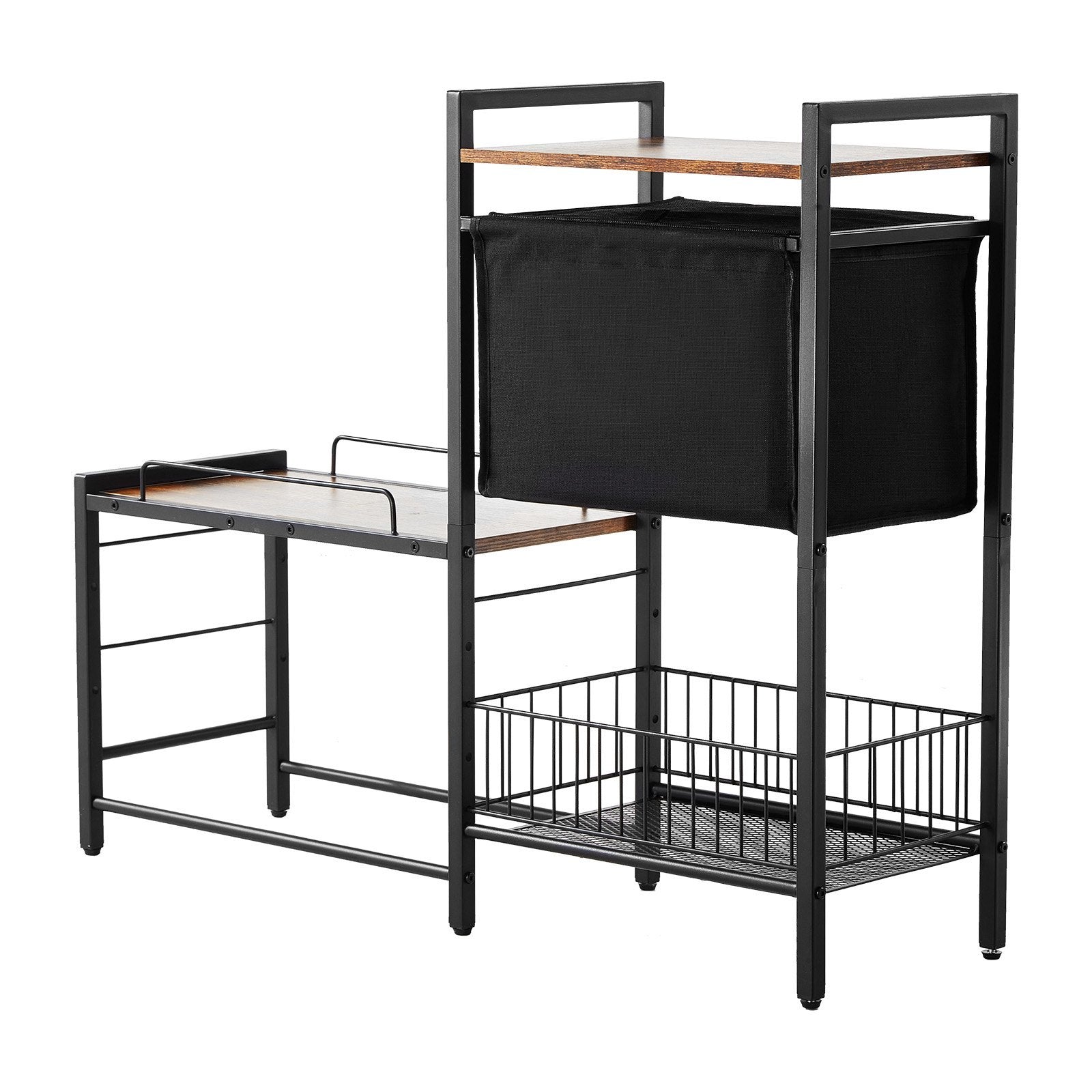 Pet Feeding Station With Storage Dog Food & Toy Organizer Raised Dog Bowls - Raven Supply Company