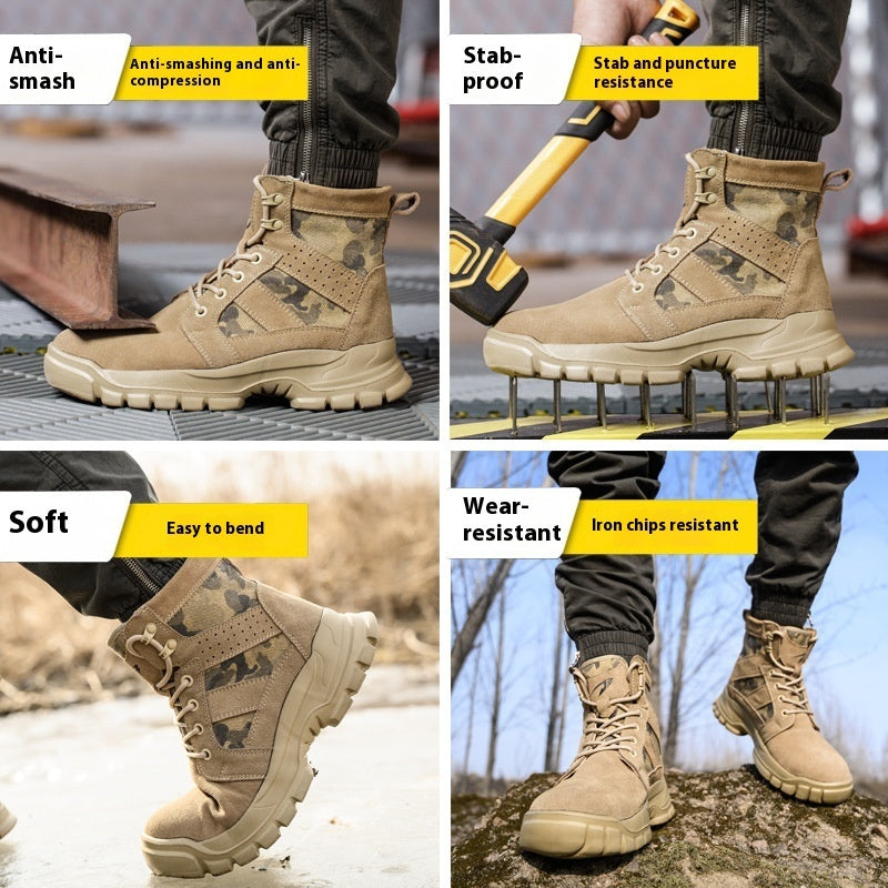 Combat Boots Male High Ankle Safety Shoes - Raven Supply Company