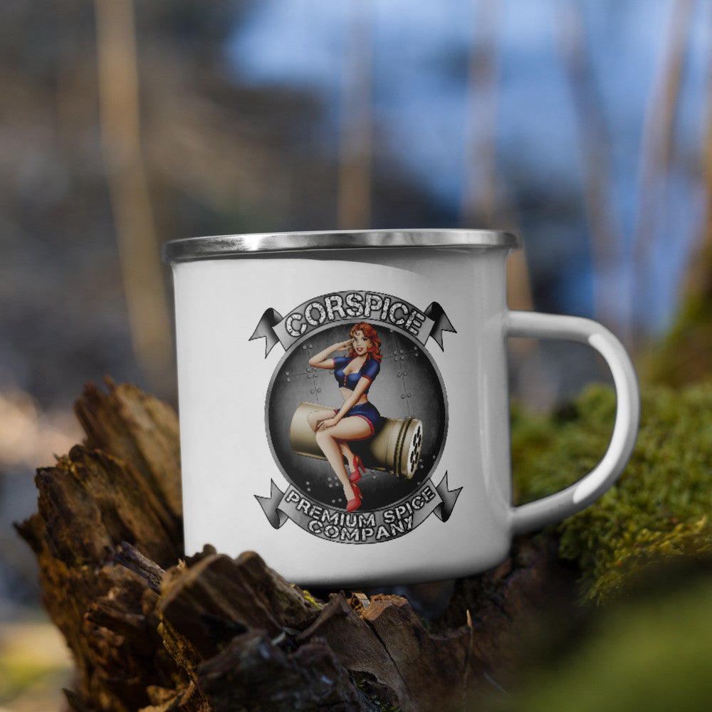 Corspice Enamel Mug Outdoor Camper Lightweight Durable - Raven Supply Company