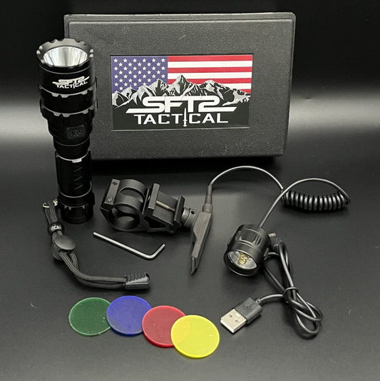 Tactical Multi Color Flashlight - 1600 Lumens - Raven Supply Company