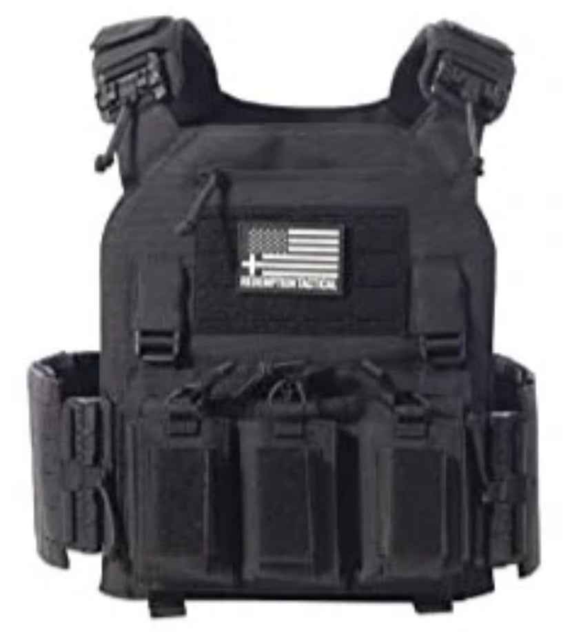 Redemption Tactical Crusader 2.0® l St. Michael FULL ARMOR KIT COMBO PACKAGE with Crusader 2.0 +IFAK Medical Kit + LEVEL IV  (2) 10x12 Front/Back Plates (2) 6x6 Side Plates (Level IV Ceramic)