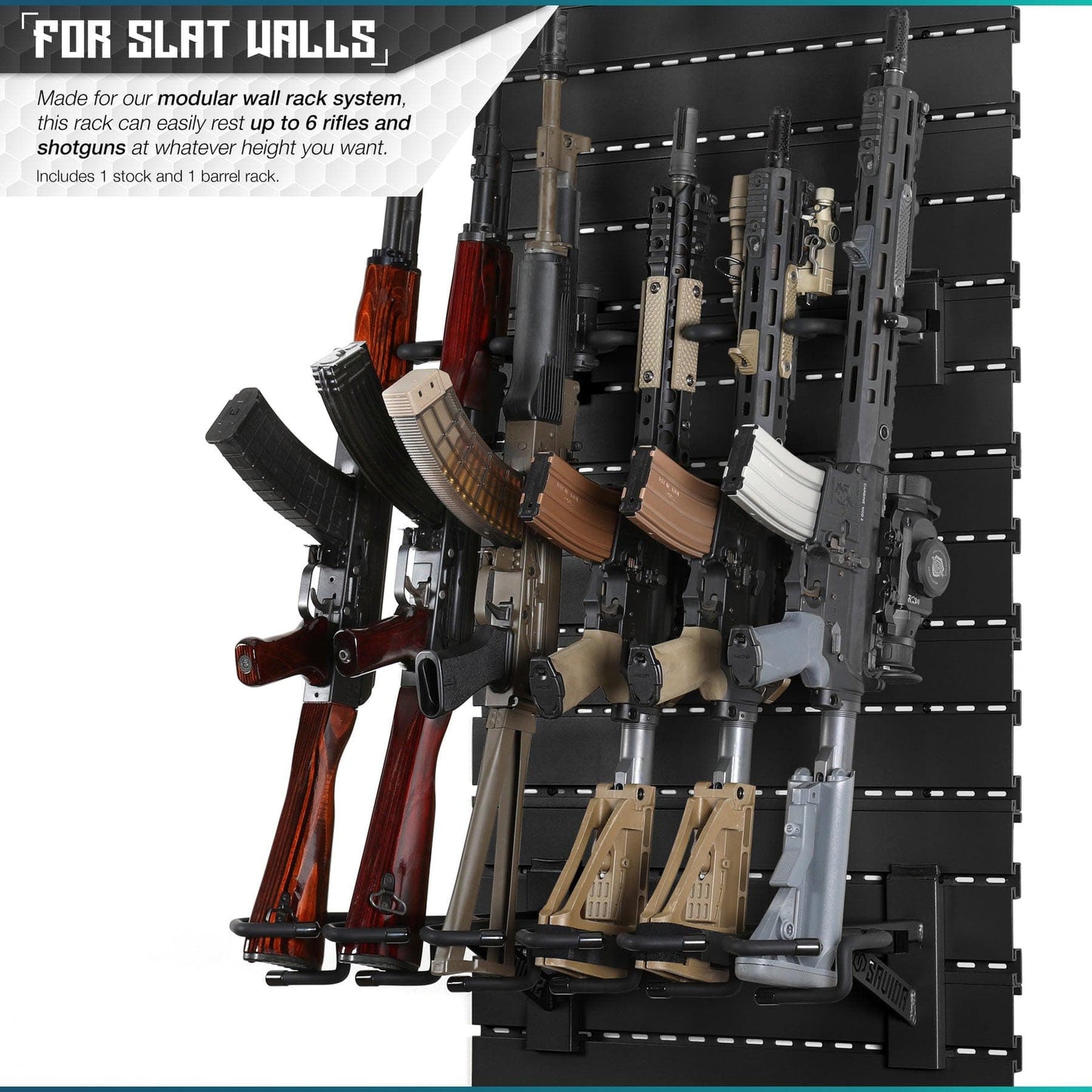 Wall Rack System - Rifle Wall Rack - Raven Supply Company