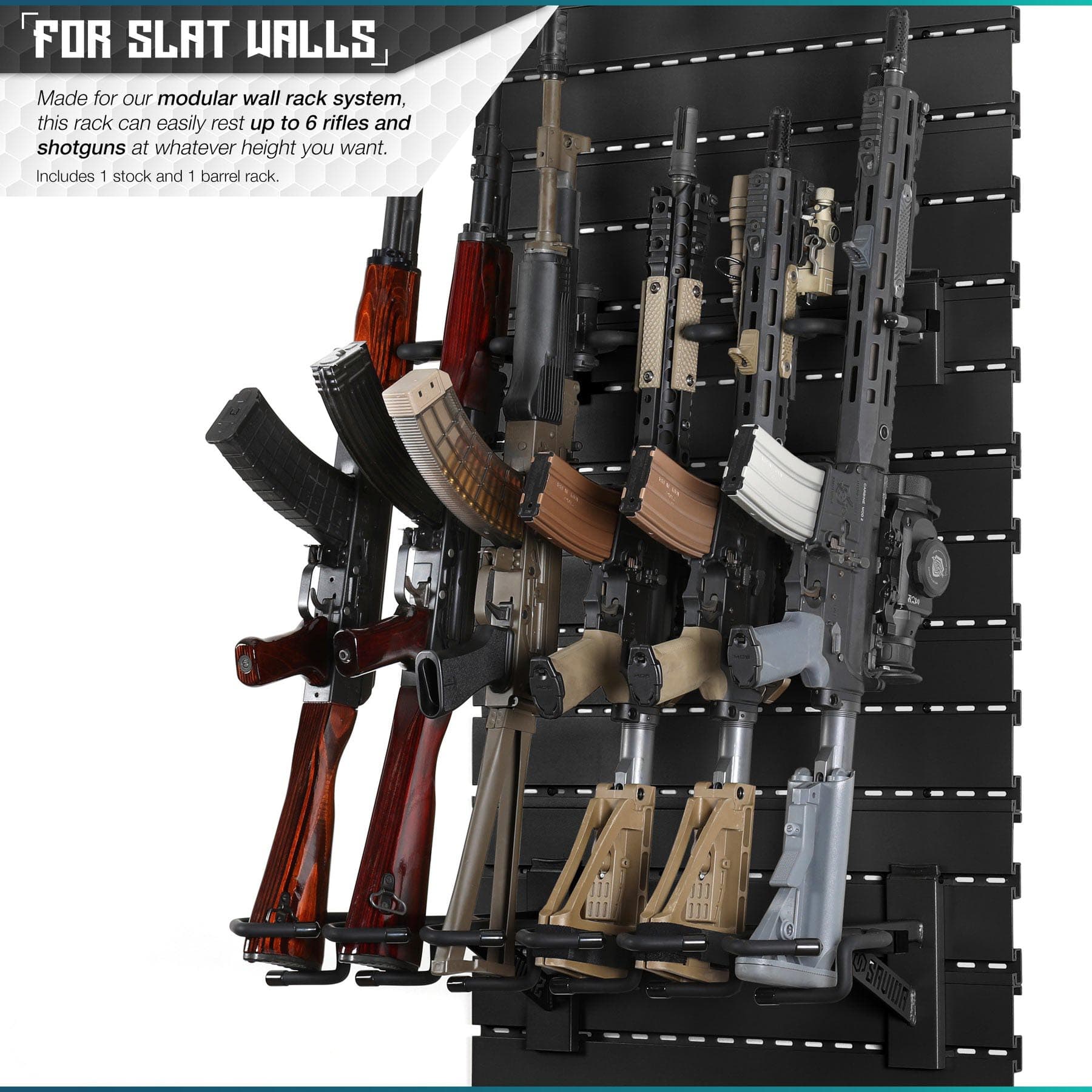 Wall Rack System - Rifle Wall Rack - Raven Supply Company