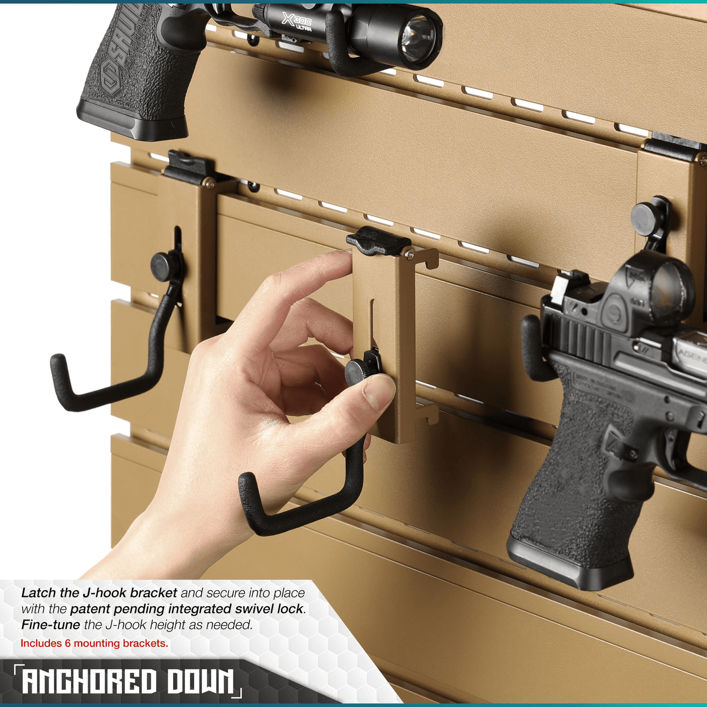 Wall Rack System - 5 Panel and Attachments - Raven Supply Company