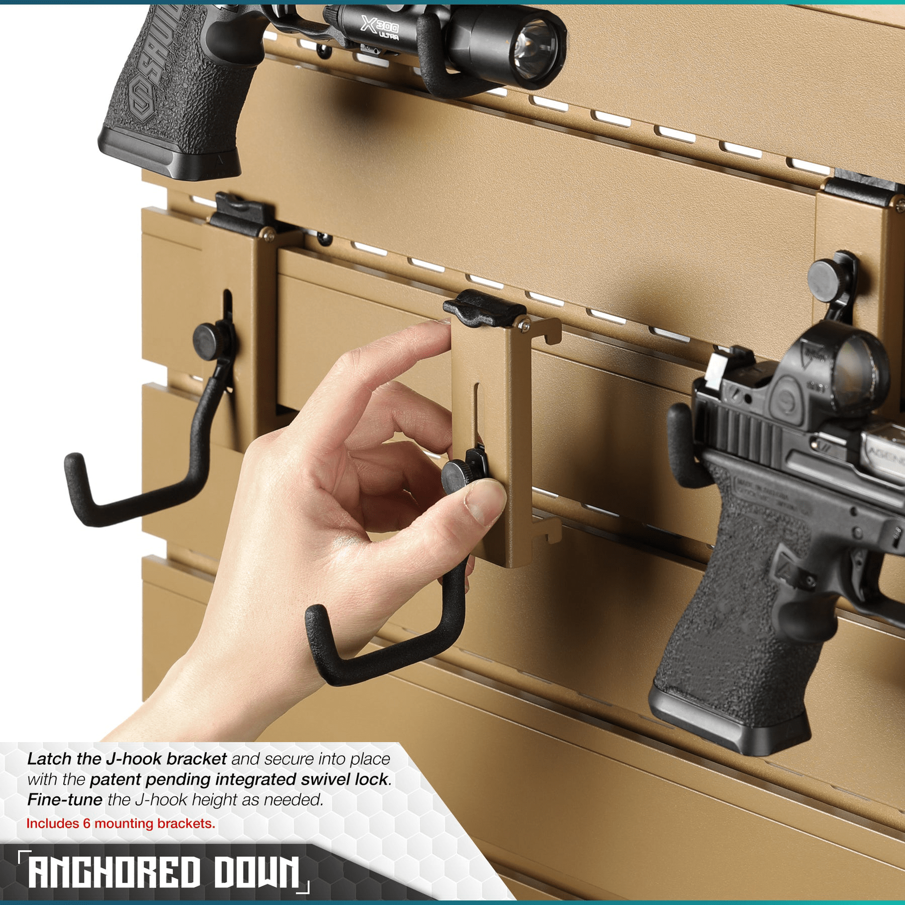Wall Rack System - 5 Panel and Attachments - Raven Supply Company
